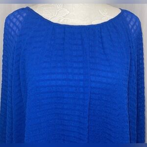 Calvin Klein Loose Fit Blue Blouse Size XL NWT MSRP $89.50